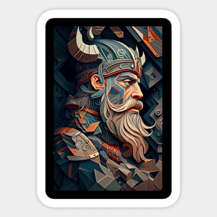 Elder Viking Warrior Sticker